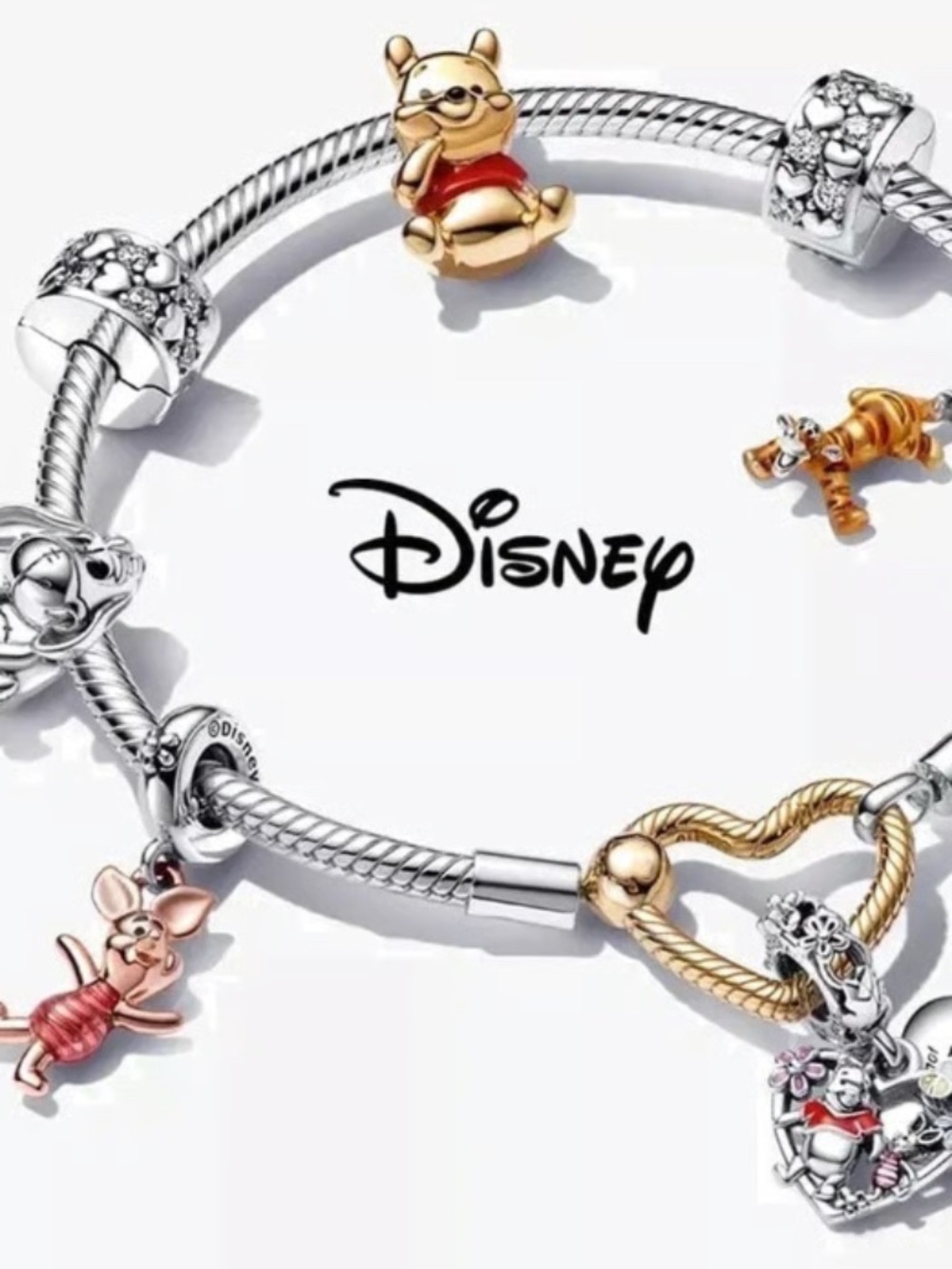 Disney PANDORA Winnie The Pooh charms bracelet